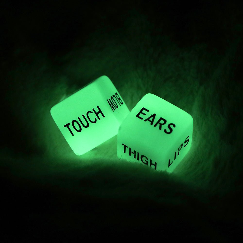 1 Pair Love Dice Glow in Dark Funny Sex Dice ToyAdult Games - Rise and Effect