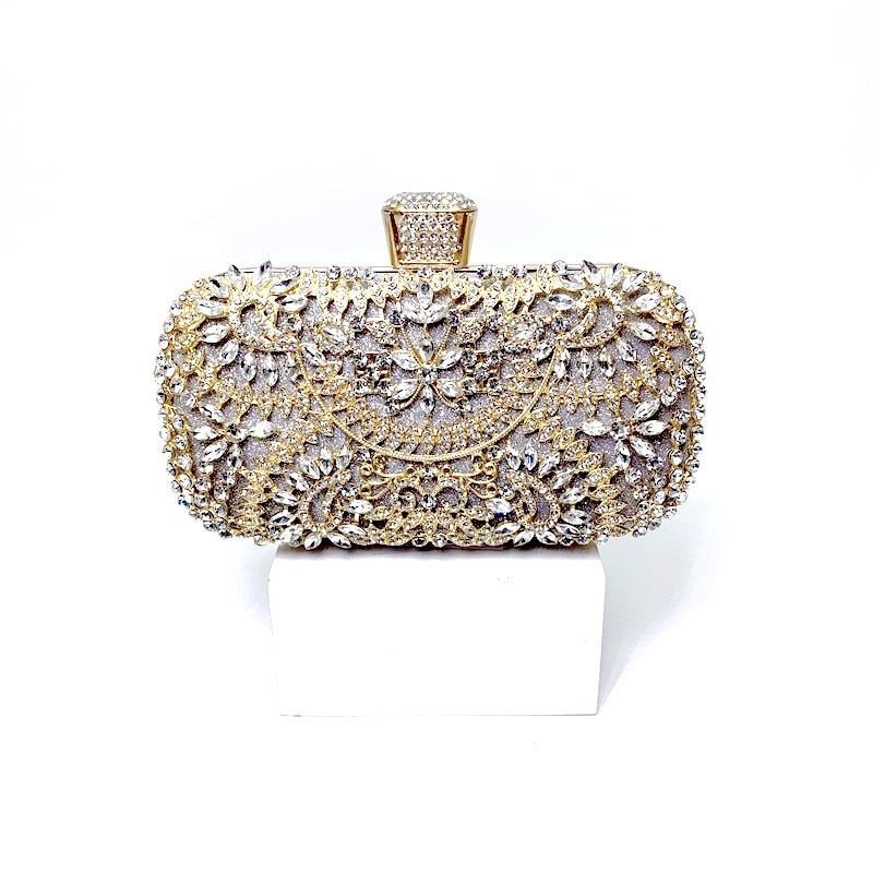 2022 Diamond Evening Clutch Bag For Women Wedding Golden Clutch PurseBags & Wallets - Rise and Effect