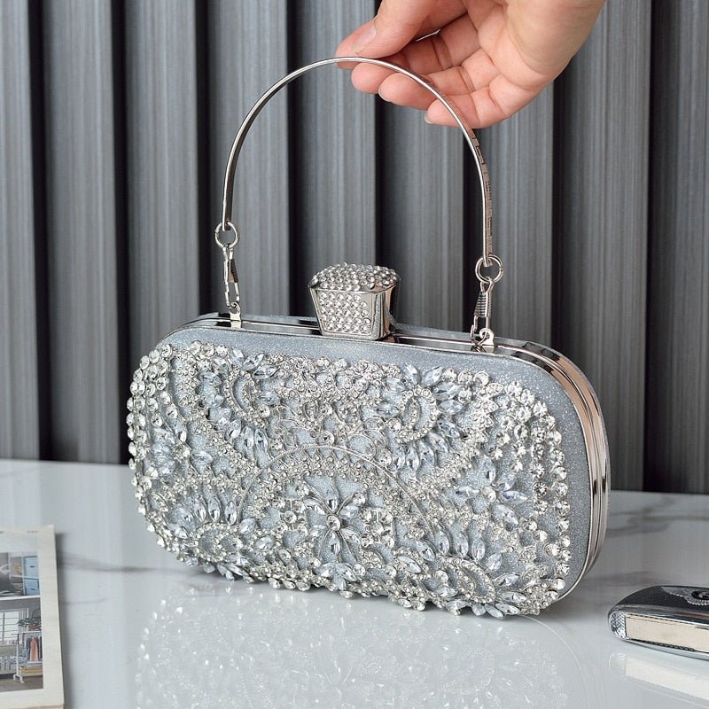 2022 Diamond Evening Clutch Bag For Women Wedding Golden Clutch PurseBags & Wallets - Rise and Effect