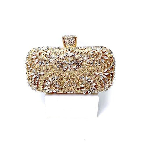 2022 Diamond Evening Clutch Bag For Women Wedding Golden Clutch PurseBags & Wallets - Rise and Effect