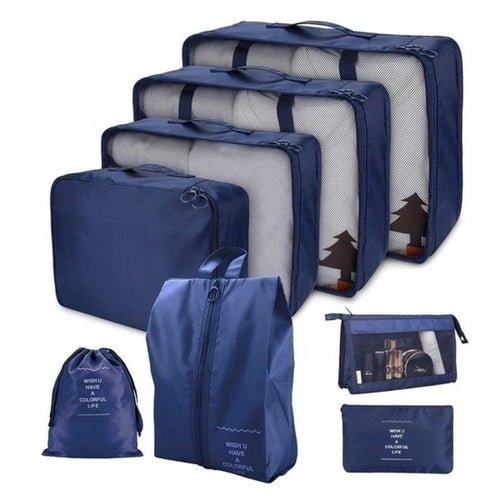 8 PCS Set Waterproof Organizer Storage BagStorage Bags - Rise and Effect