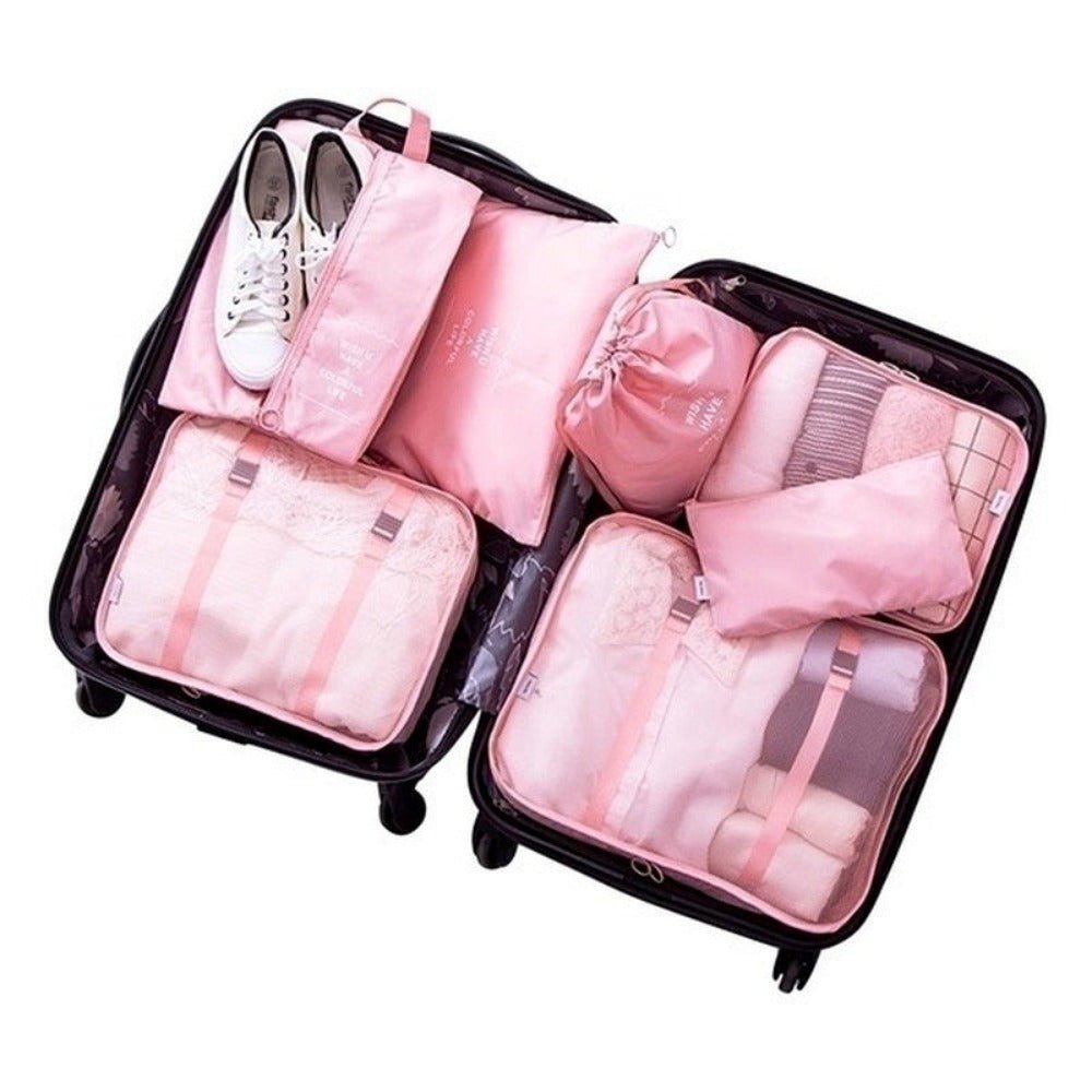 8 PCS Set Waterproof Organizer Storage BagStorage Bags - Rise and Effect