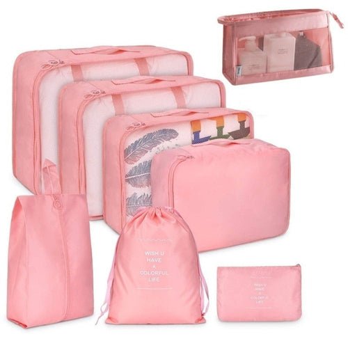 8 PCS Set Waterproof Organizer Storage BagStorage Bags - Rise and Effect