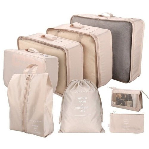 8 PCS Set Waterproof Organizer Storage BagStorage Bags - Rise and Effect