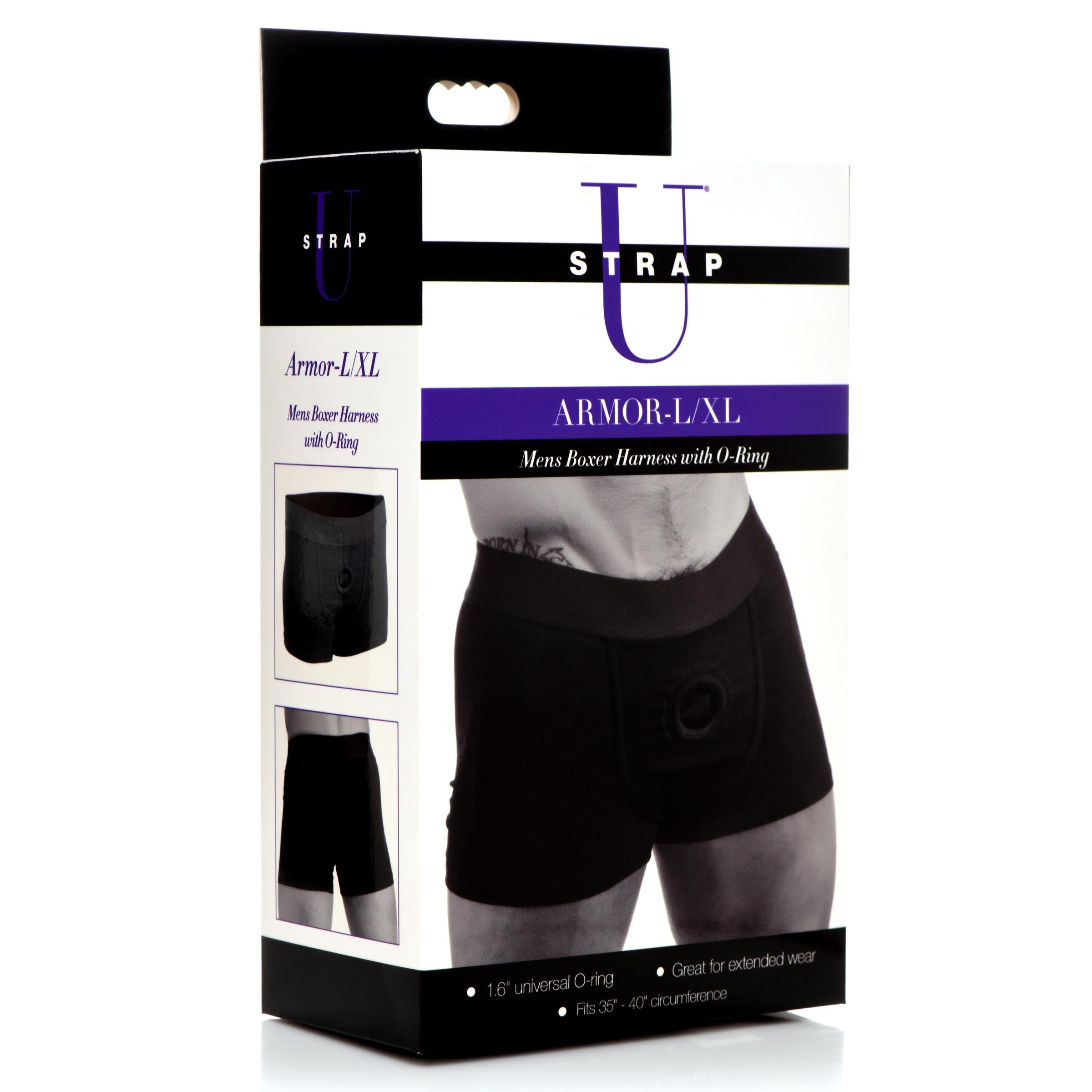 Armor Mens Boxer Harness w/ O - Ring - LXLLingerie & Underwear - Rise and Effect