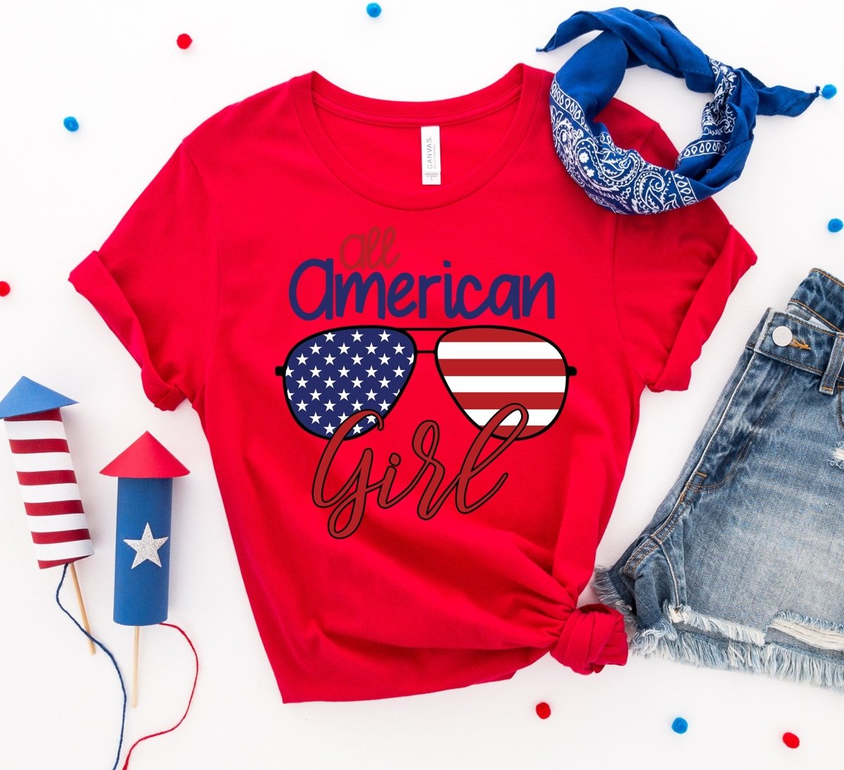 All American Girl T-shirtT-shirts - Rise and Effect