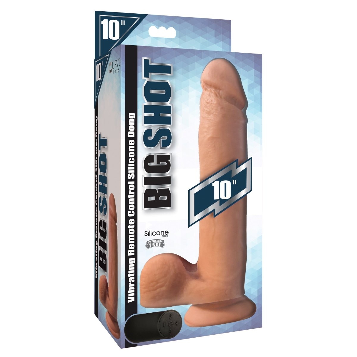 Big Shot Vibrating Remote Control Silicone Dildo with Balls - 10 InchSexual Wellness - Rise and Effect