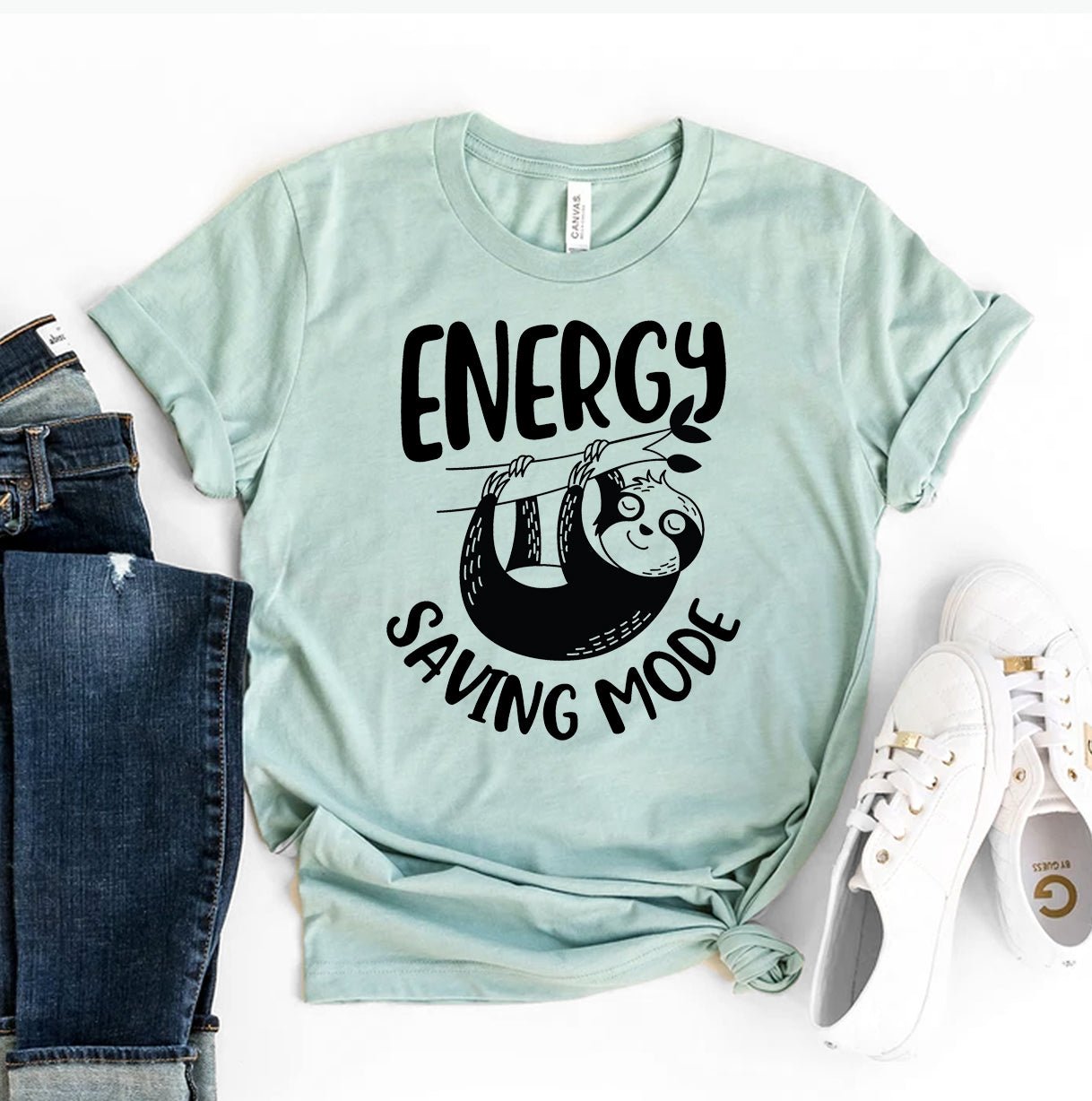 Energy Saving Mode T-shirtT-shirtsHeather Blue - Rise and Effect