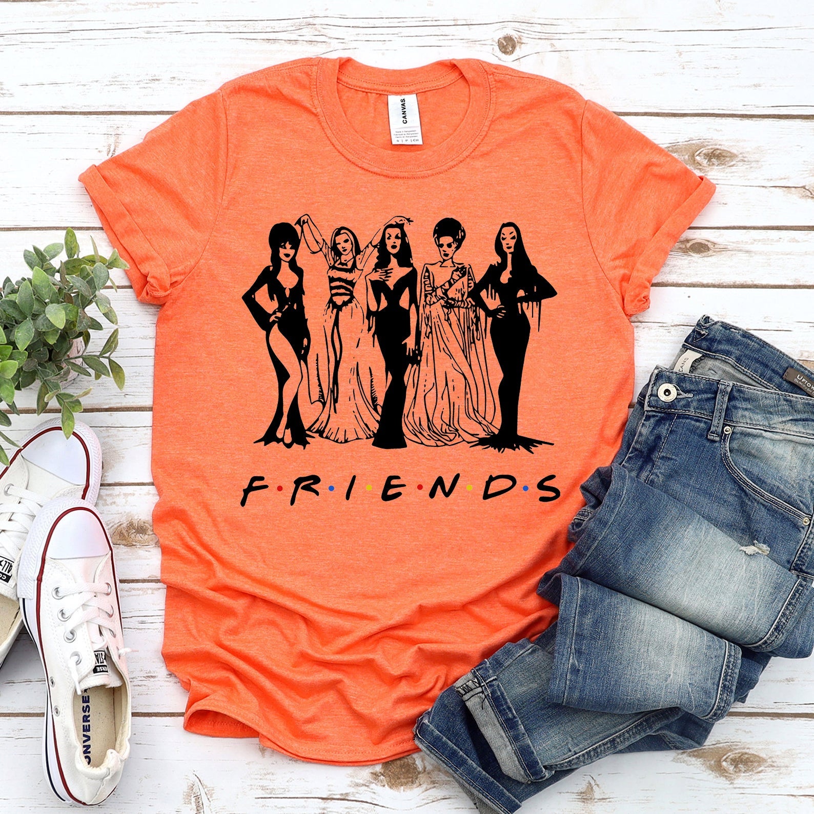 Friends Halloween T-shirtT-shirtsBlack - Rise and Effect