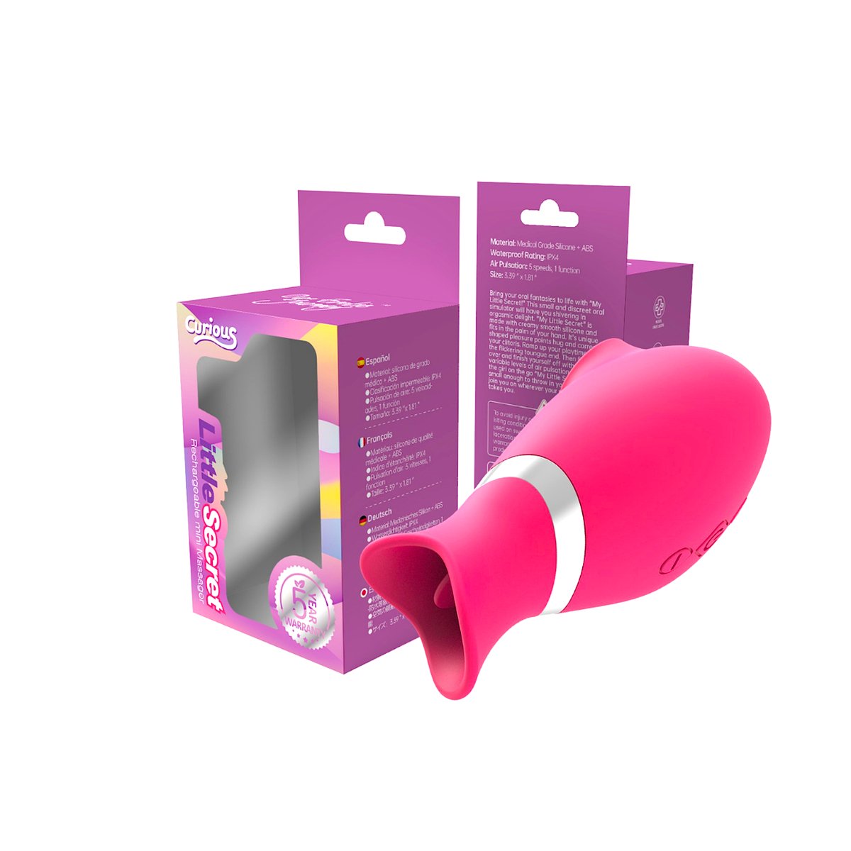 Little Secret Dual Action Air Suction Mini MassagerSexual Wellness - Rise and Effect