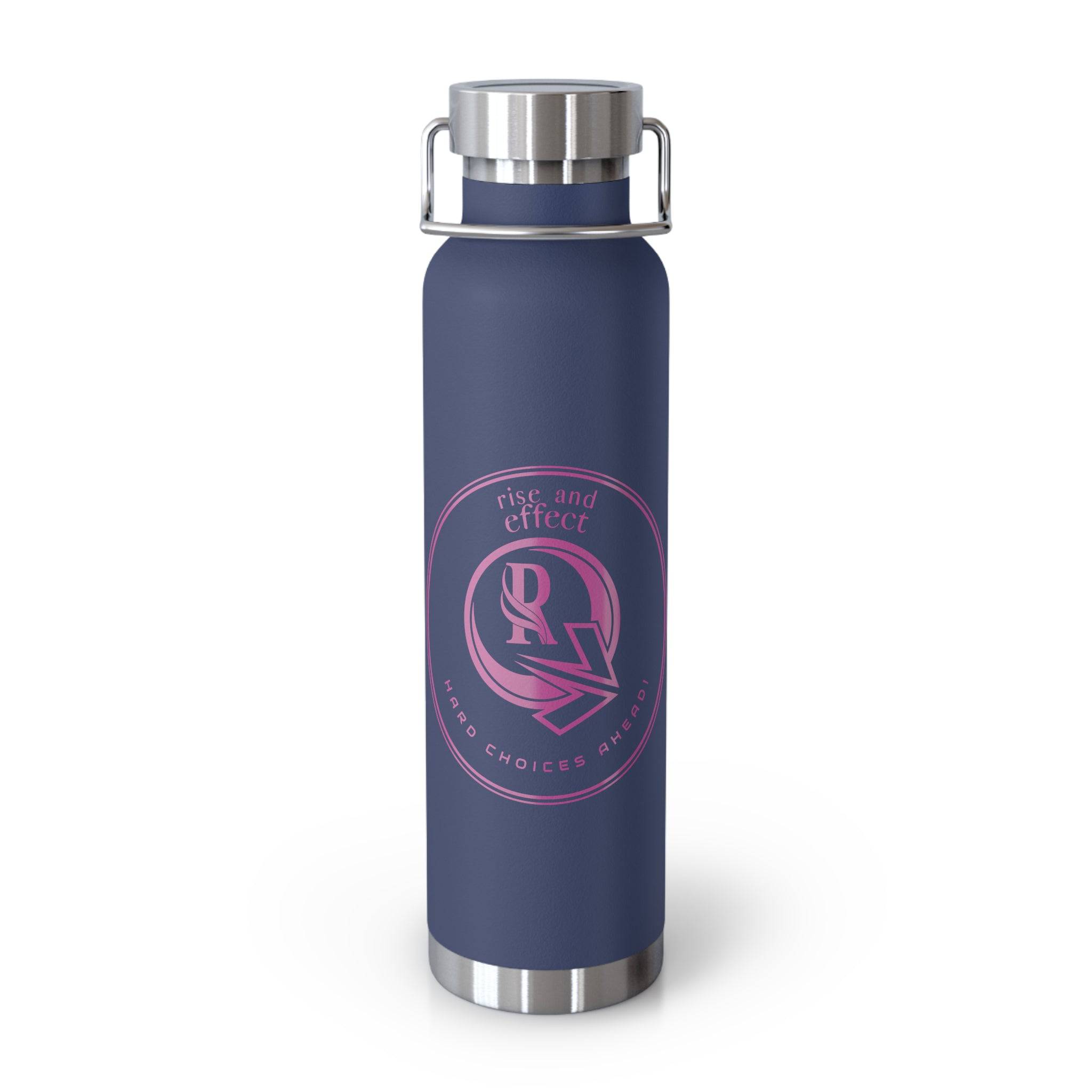 Copper Vacuum Insulated Bottle, 22ozLogo Merchandise - Rise and Effect