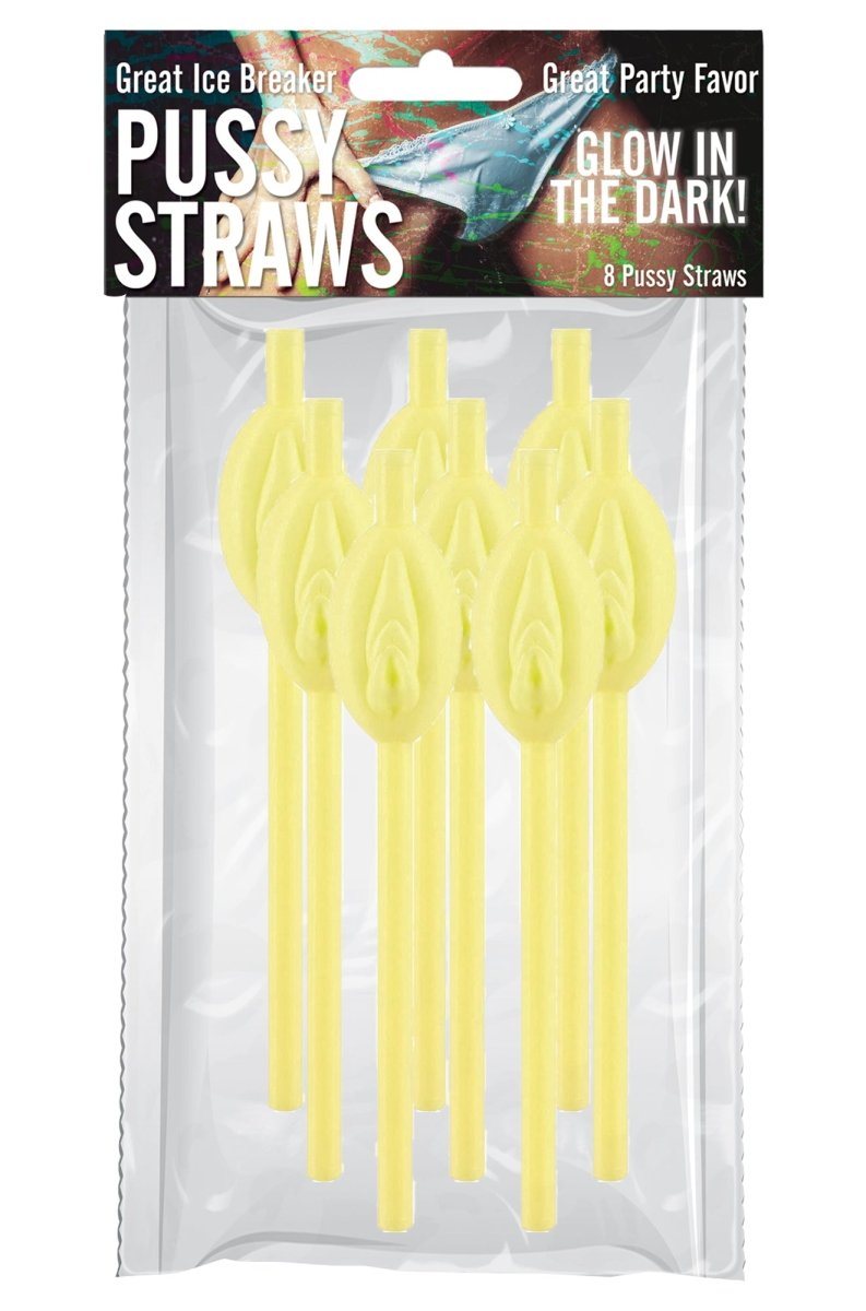 Pussy Straws - Glow in the DarkParty Supplies - Rise and Effect