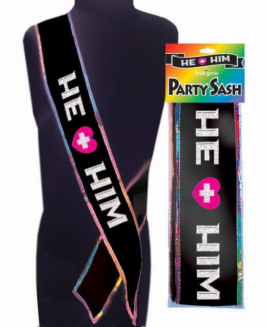 He Plus Him SashParty Supplies - Rise and Effect