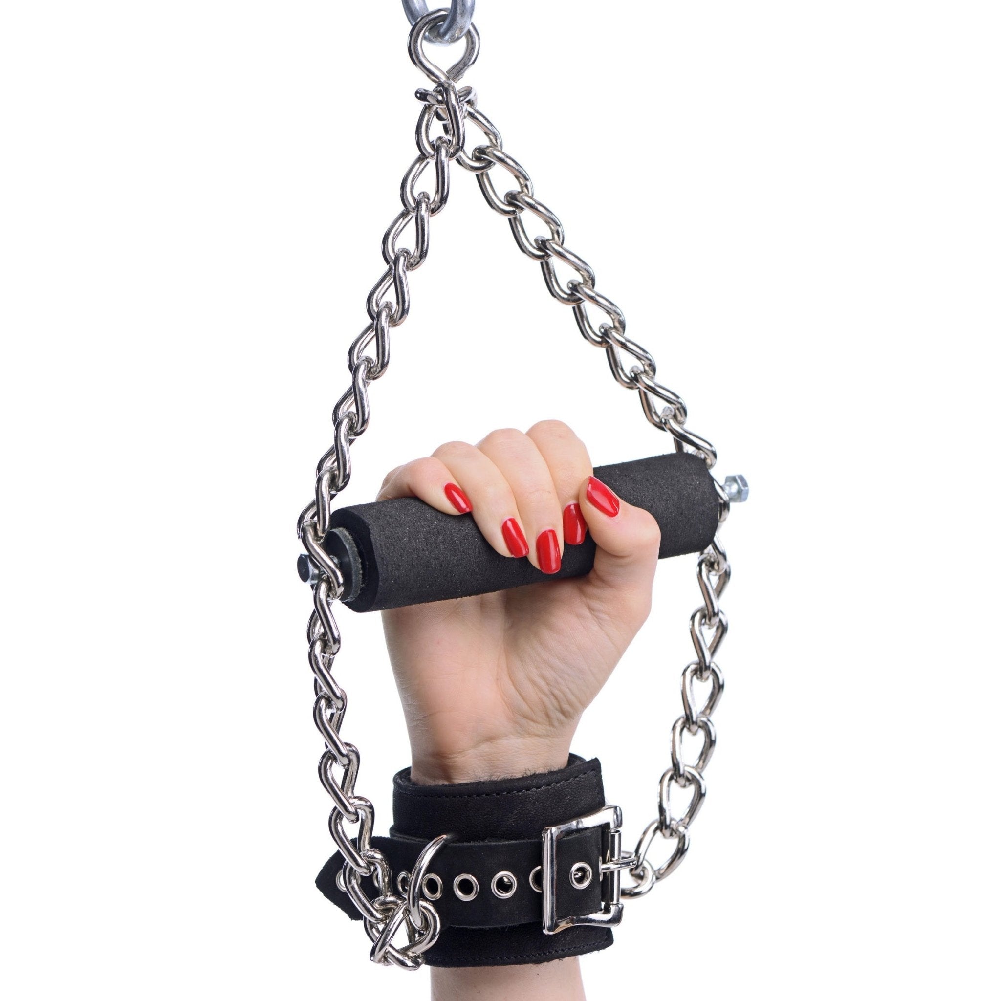 Fur Lined Nubuck Leather Suspension Cuffs with GripSexual Wellness - Rise and Effect